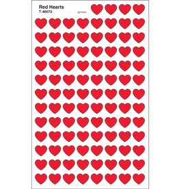 STICKERS  RED HEARTS 8 SHEETS