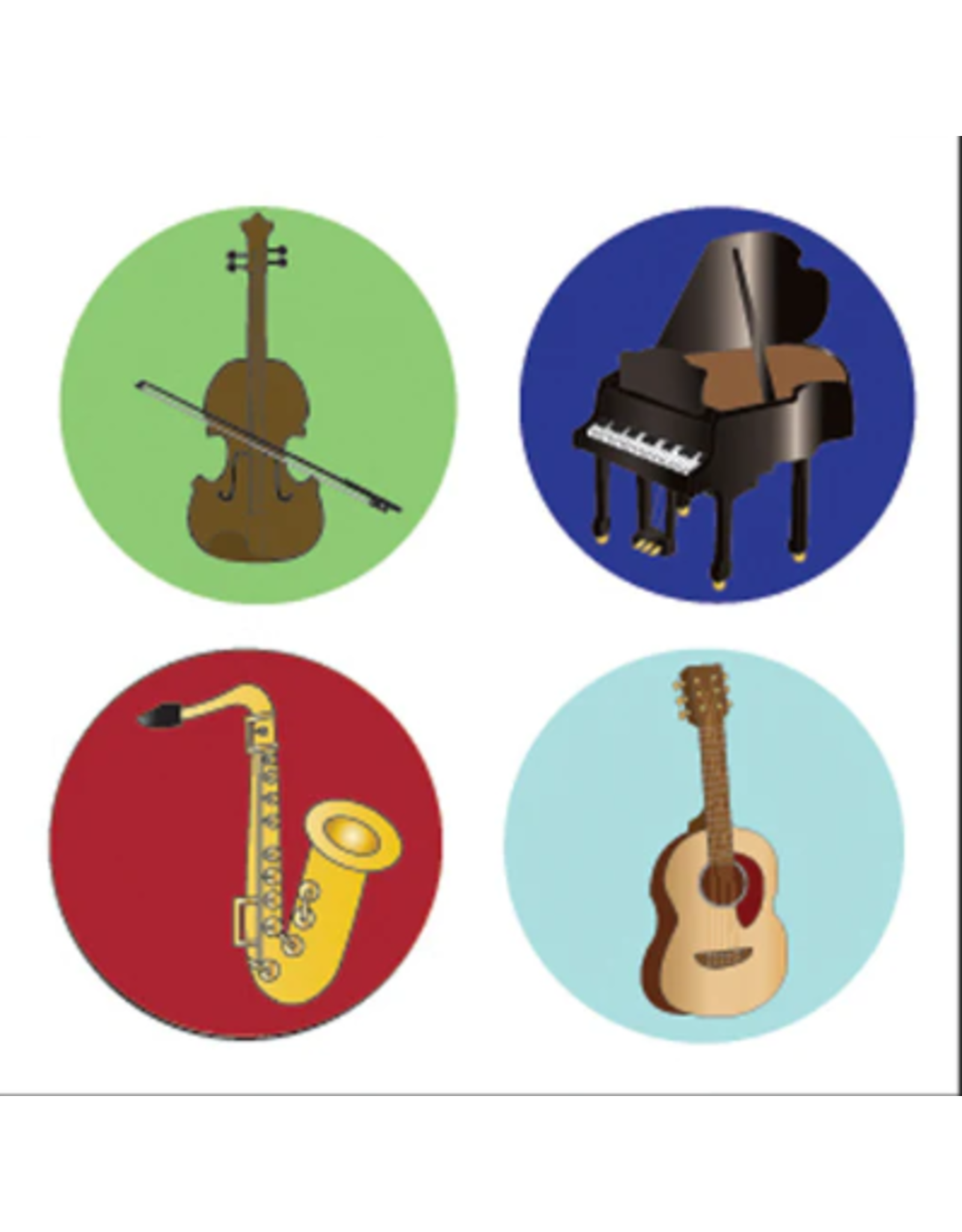 STICKERS: INCENTIVE MUSICAL INSTRUMENTS  864 PC