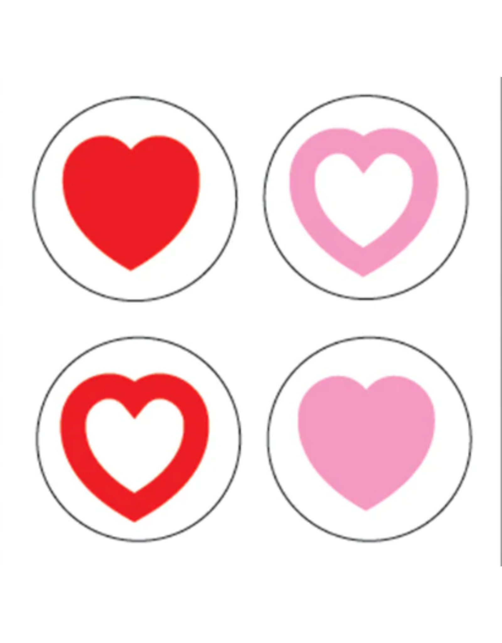 STICKERS: INCENTIVE HEARTS 864 STICKERS