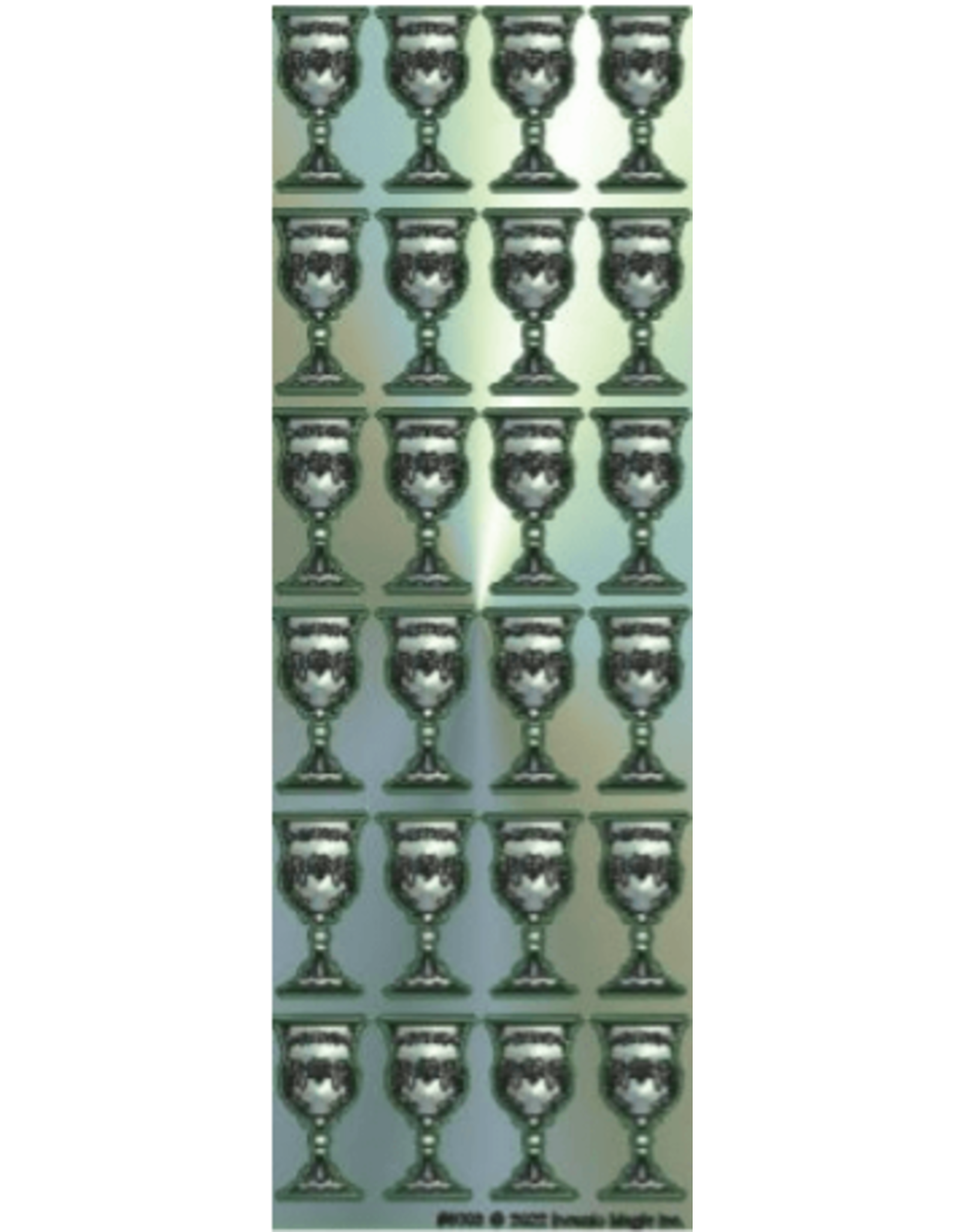 STICKERS: SILVER BECHER 24 PER SHEET-25 SHEETS