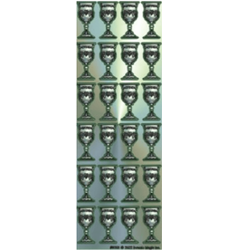 STICKERS: SILVER BECHER 24 PER SHEET-25 SHEETS