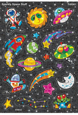 SPARKLE STICKER: SPACE STUFF - 2 SHEETS