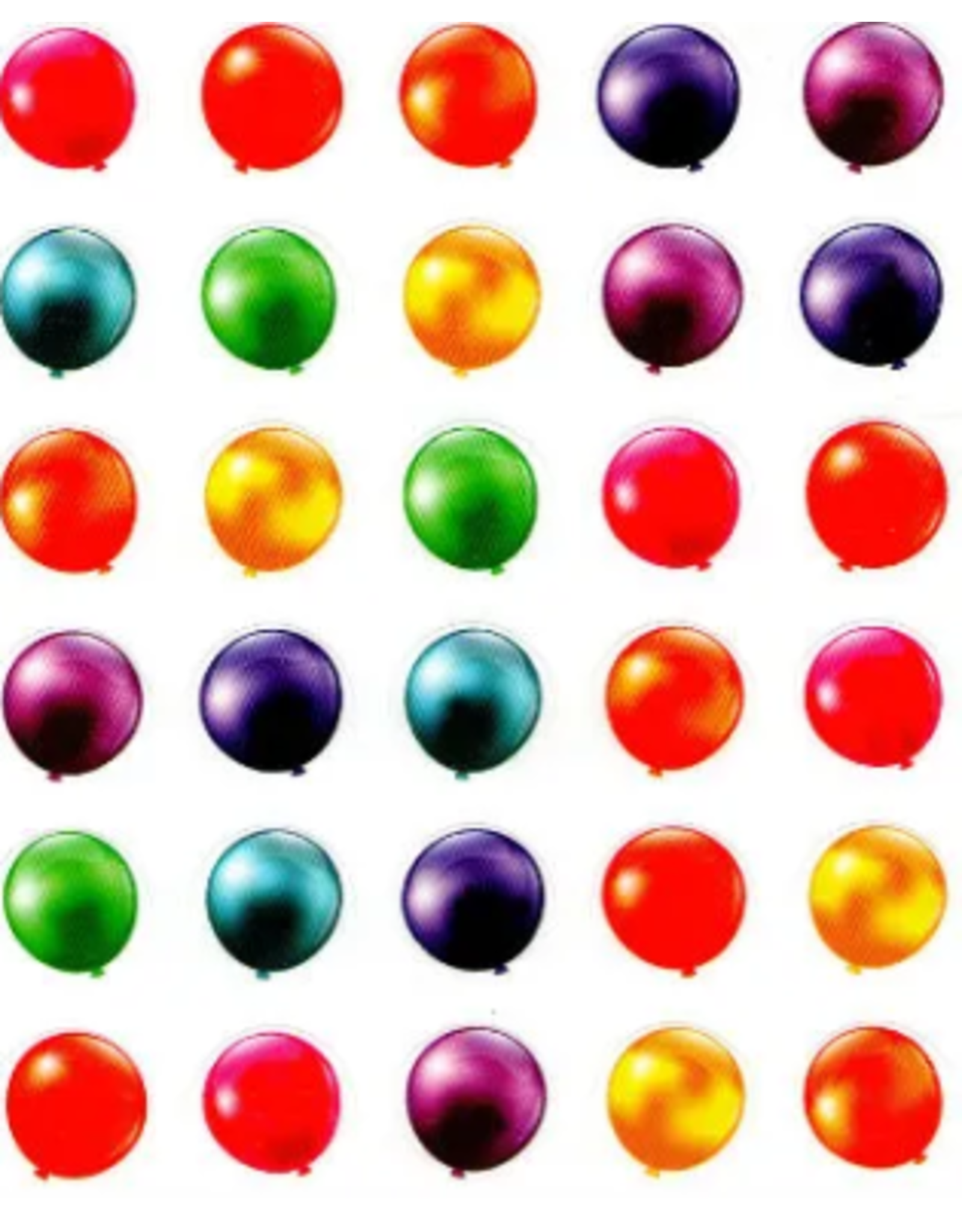 STICKERS: BALLOONS 3/4” 10 SHEETS