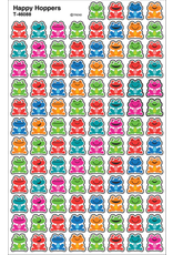 STICKERS: HAPPY HOPPERS-FROGS  8 SHEETS