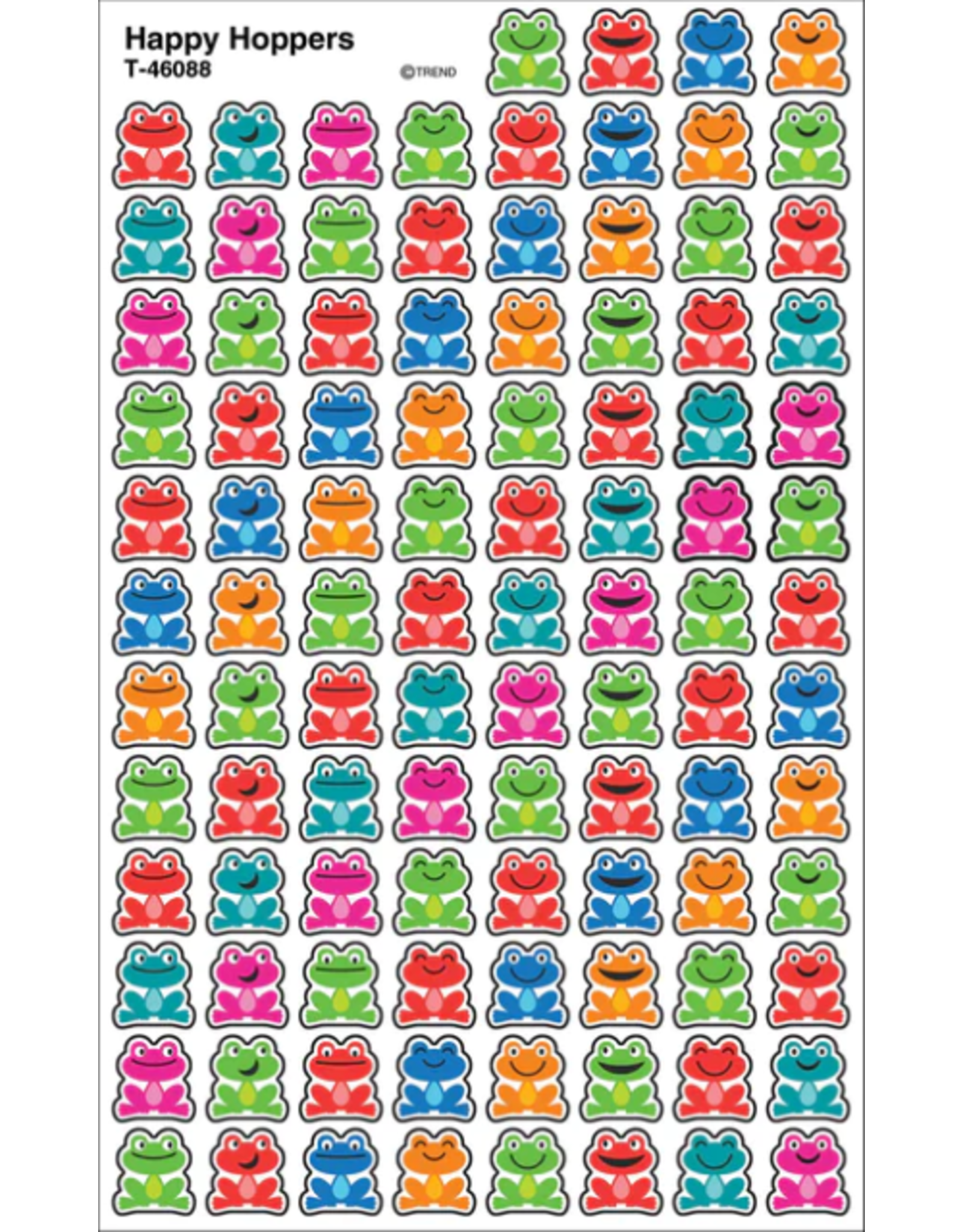 STICKERS: HAPPY HOPPERS-FROGS  8 SHEETS