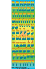 incento magic STICKERS: ALEF BEIS RAINBOW 6 SHEETS