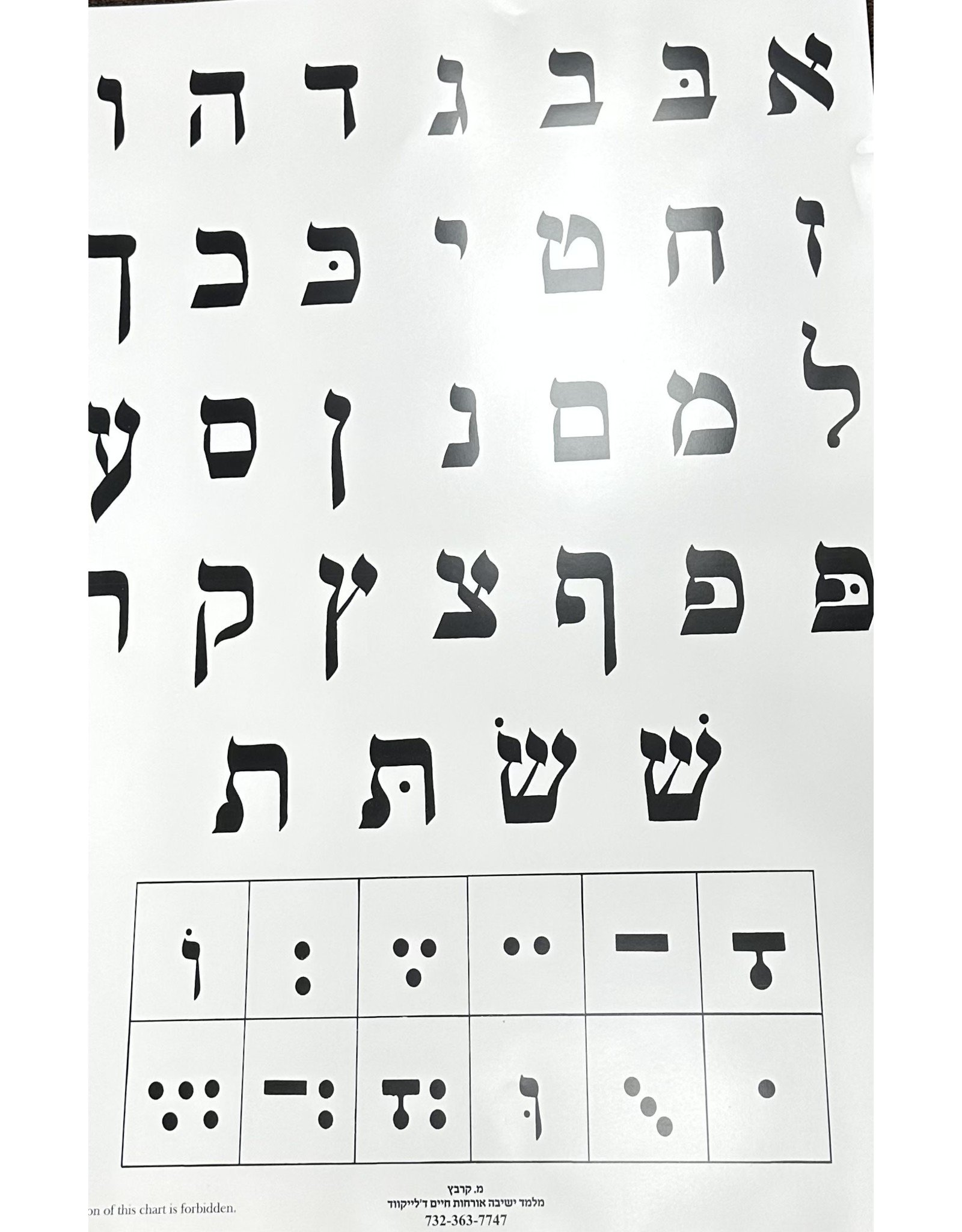 POSTER: EXTRA LARGE ALEF BEIS