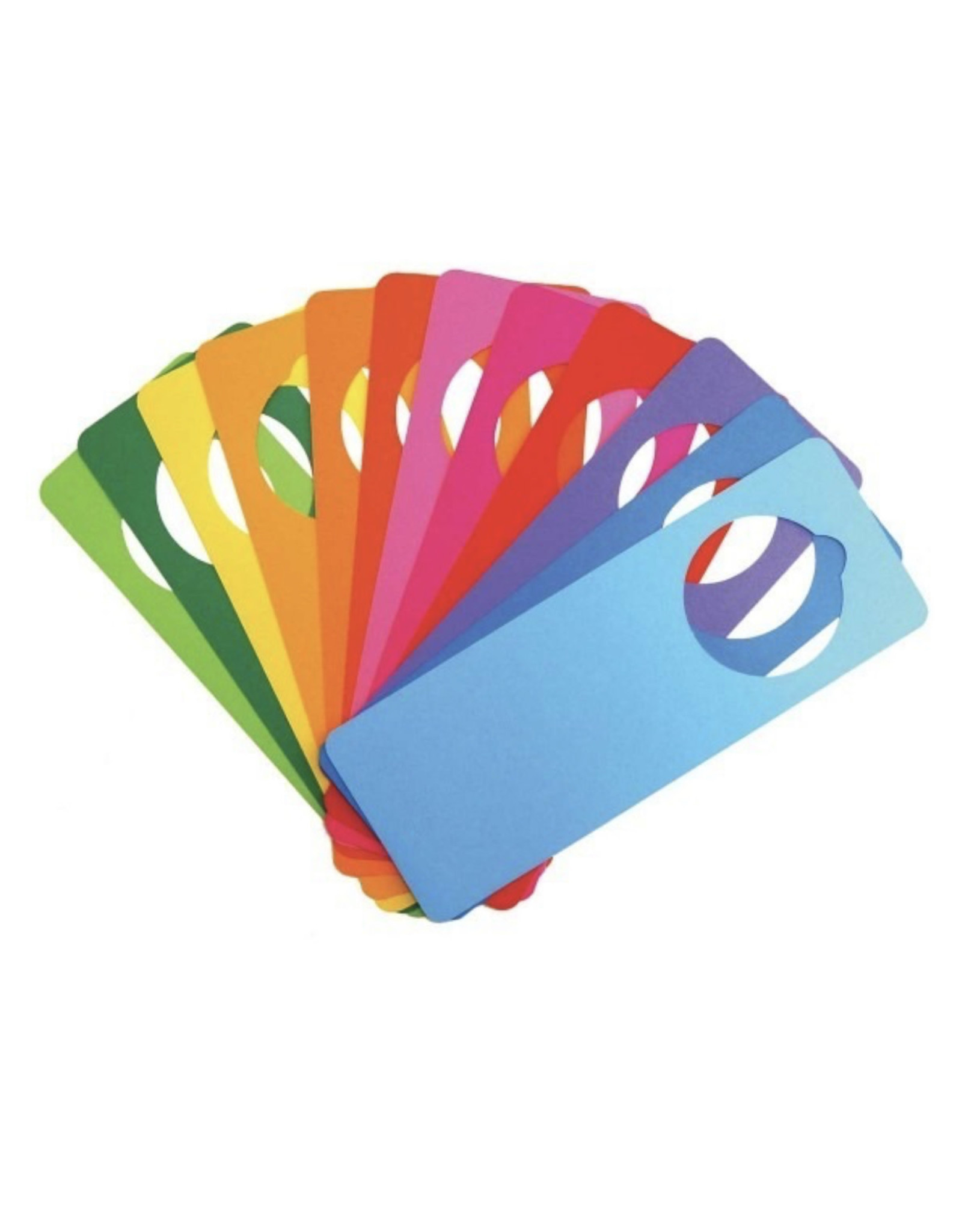 DOOR HANGERS  -  BRIGHT COLORS  PKG/12