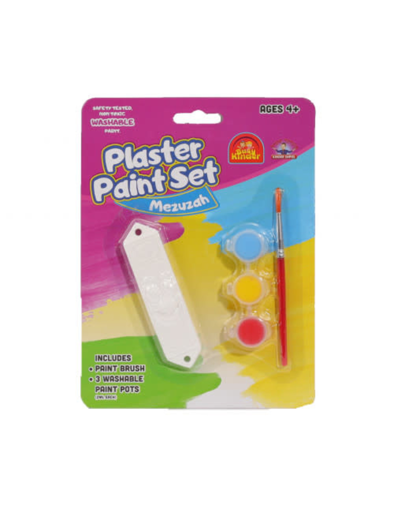 MEZUZAH PLASTER PAINTING SET