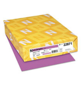 CARDSTOCK ASTROBRIGHT: 65LB 8½''x11''  VENUS VIOLET  250 Sheets
