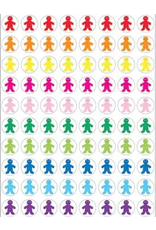 STICKER FORMS: RAINBOW PEOPLE .5"  25 SHT