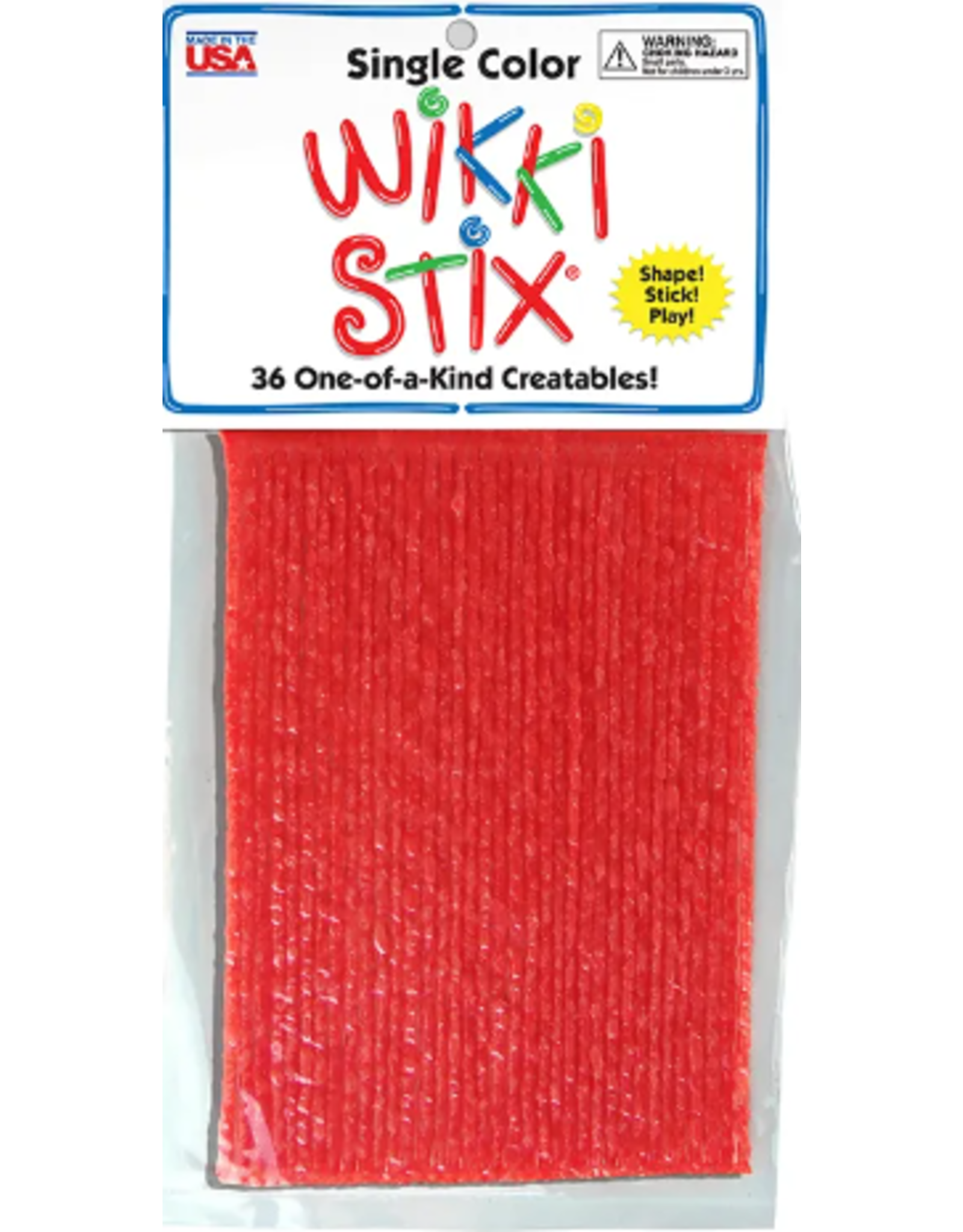 WIKKI STIX-RED 36PC - Creative Kids