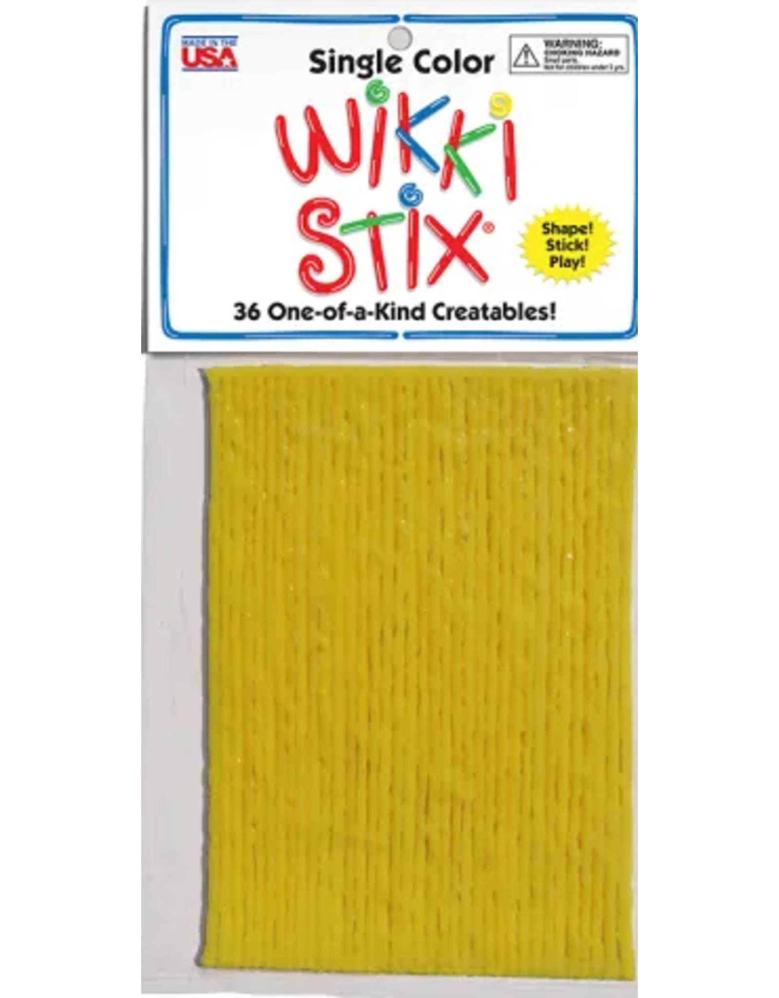 WIKKI STIX-YELLOW 36PC