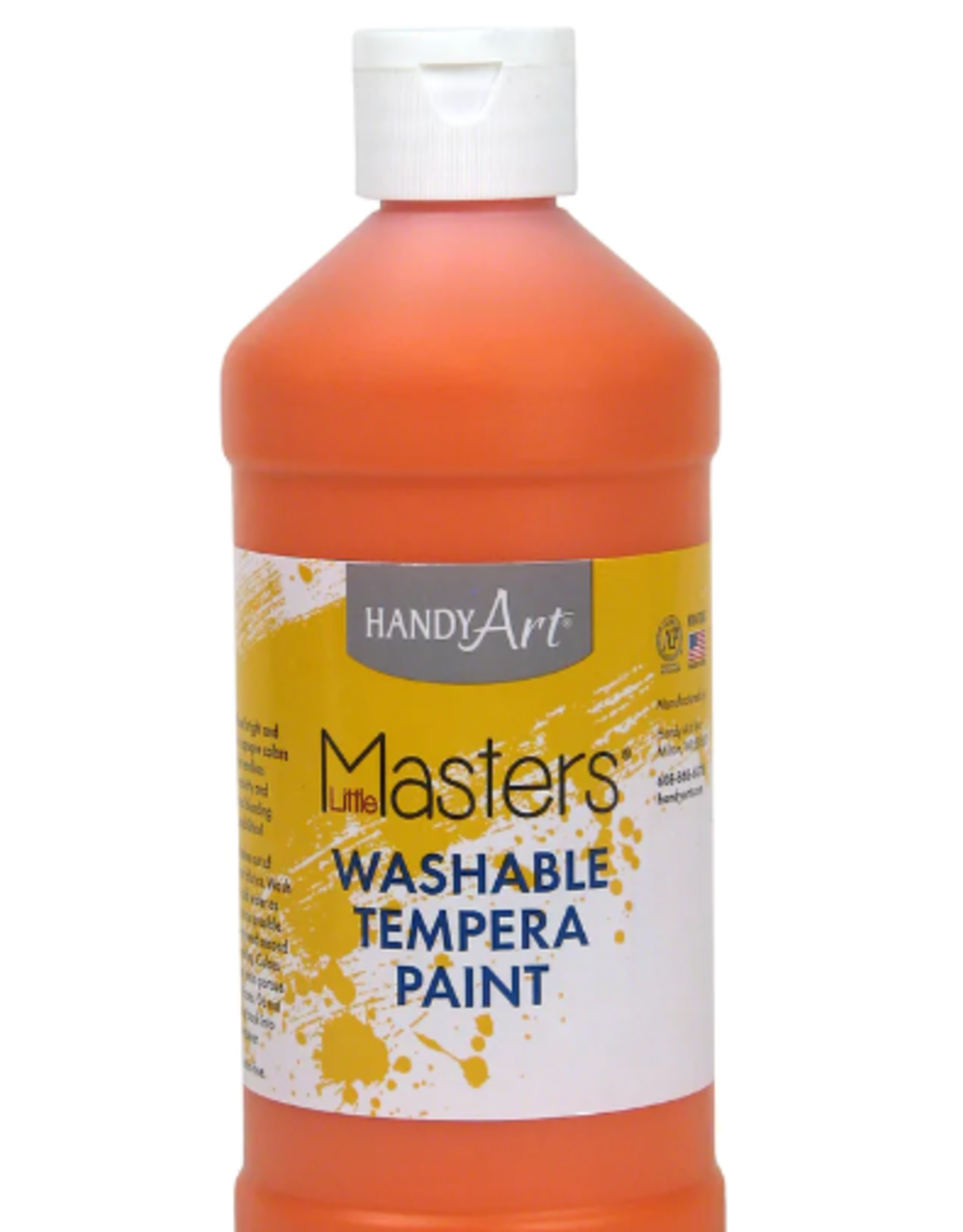 LITTLE MASTERS WASHABLE PAINT 32OZ ORANGE