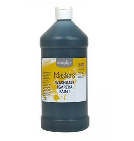 LITTLE MASTERS WASHABLE PAINT 32OZ BLACK