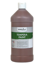 LITTLE MASTERS TEMPERA PAINT 32OZ BROWN