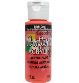 ACRYLIC PAINT: BRIGHT CORAL 2OZ