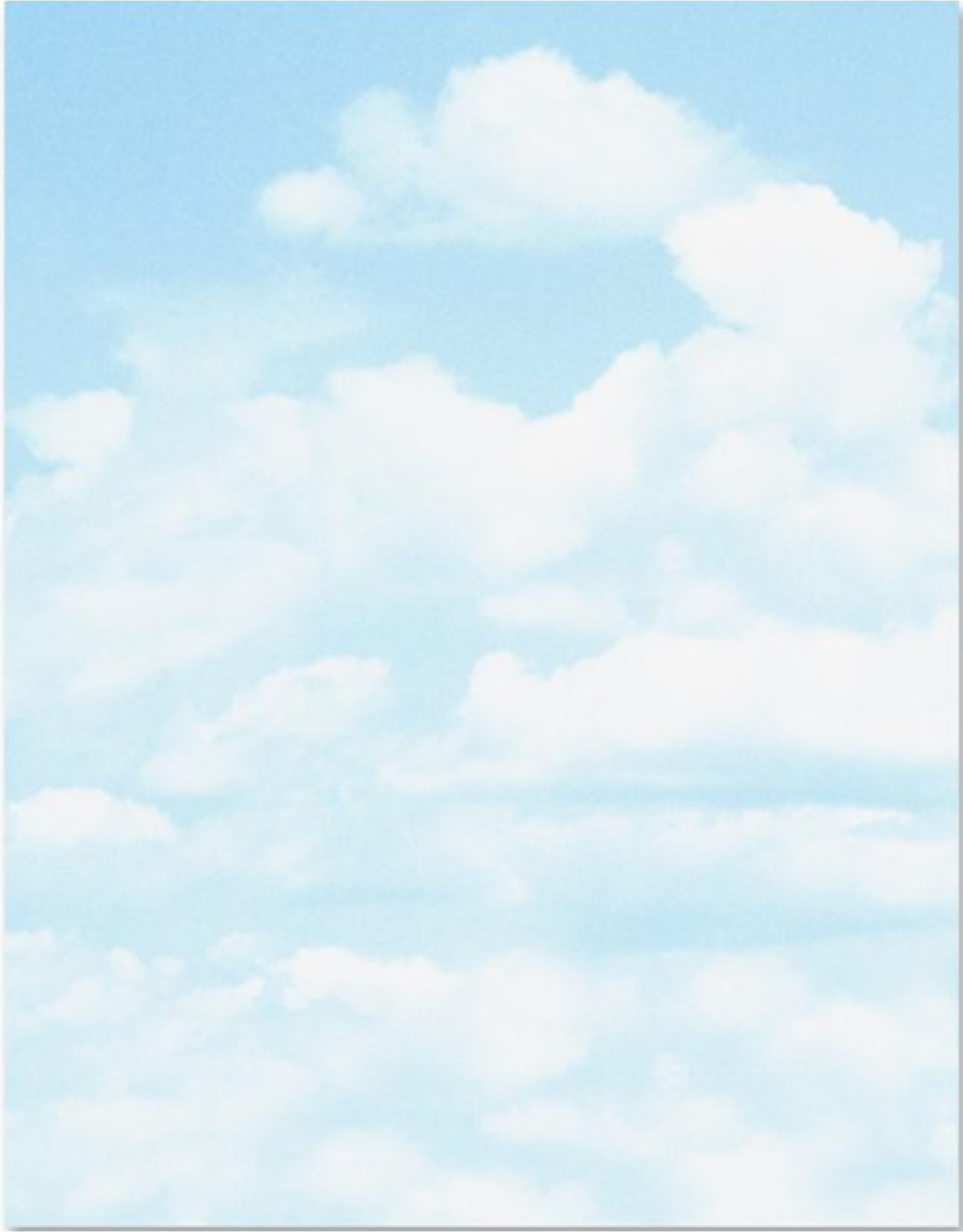 COMPUTER DESIGN PAPER: CLOUDS-  8.5"x11" 100 SHEETS