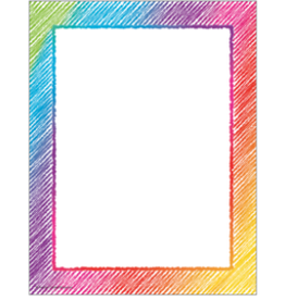 COMPUTER DESIGN PAPER: COLORFUL SCRIBBLE 8.5X11  50 SHEETS