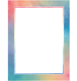 COMPUTER DESIGN PAPER: WATERCOLOR 8.5X11  50 SHEETS