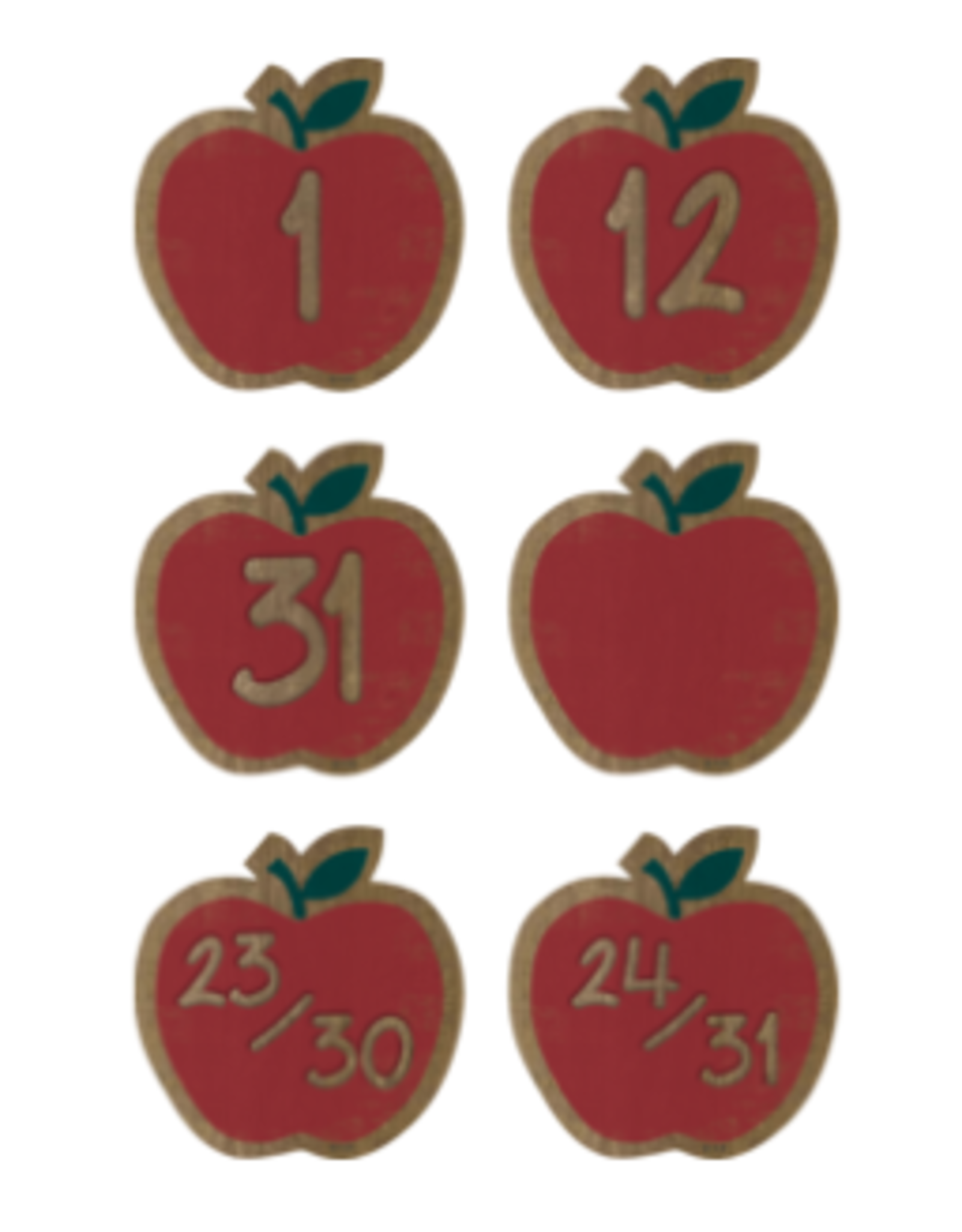 HOME SWEET CLASSROOM APPLE CALENDAR DAYS