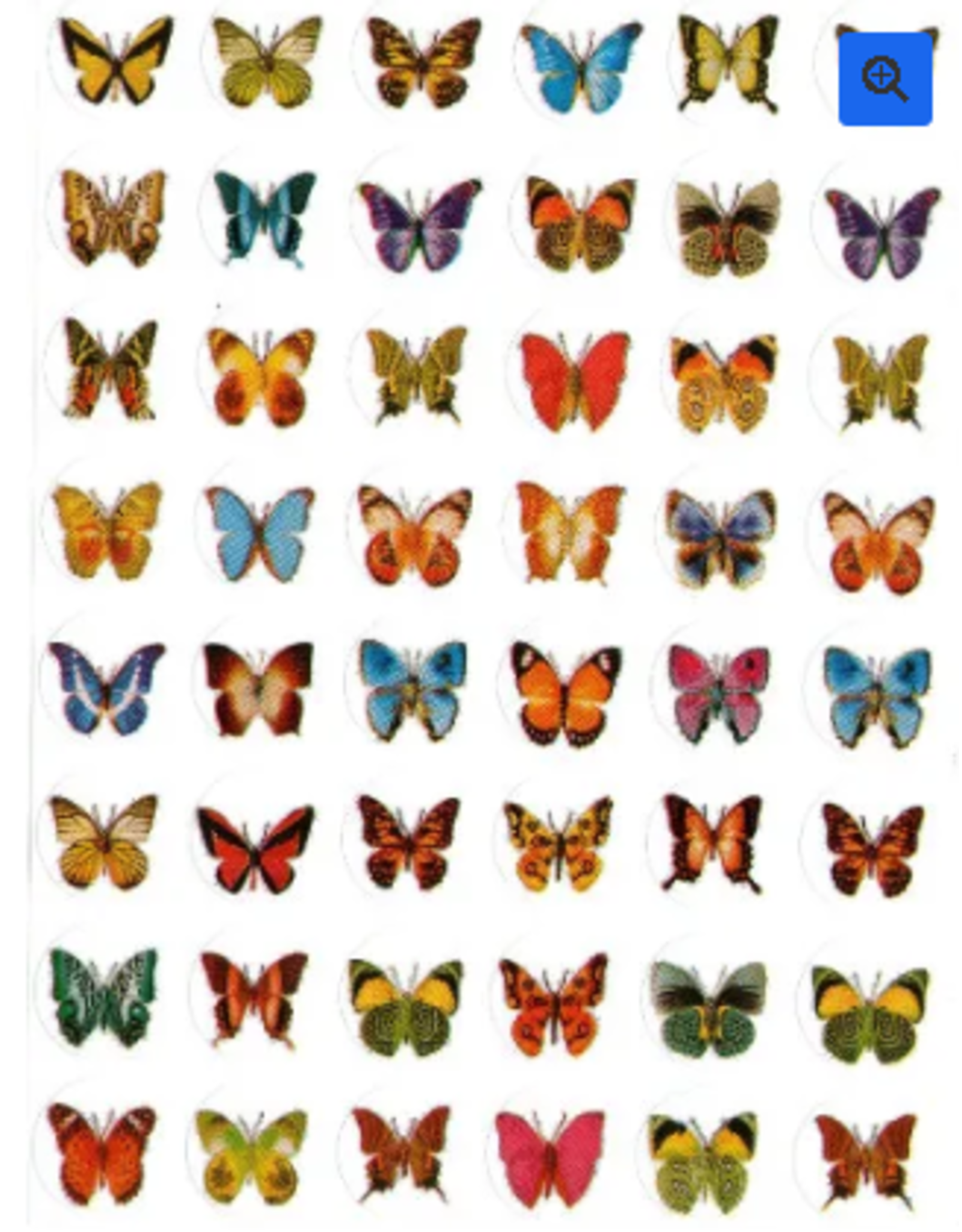 STICKERS: BUTTERFLY 10 SHEETS