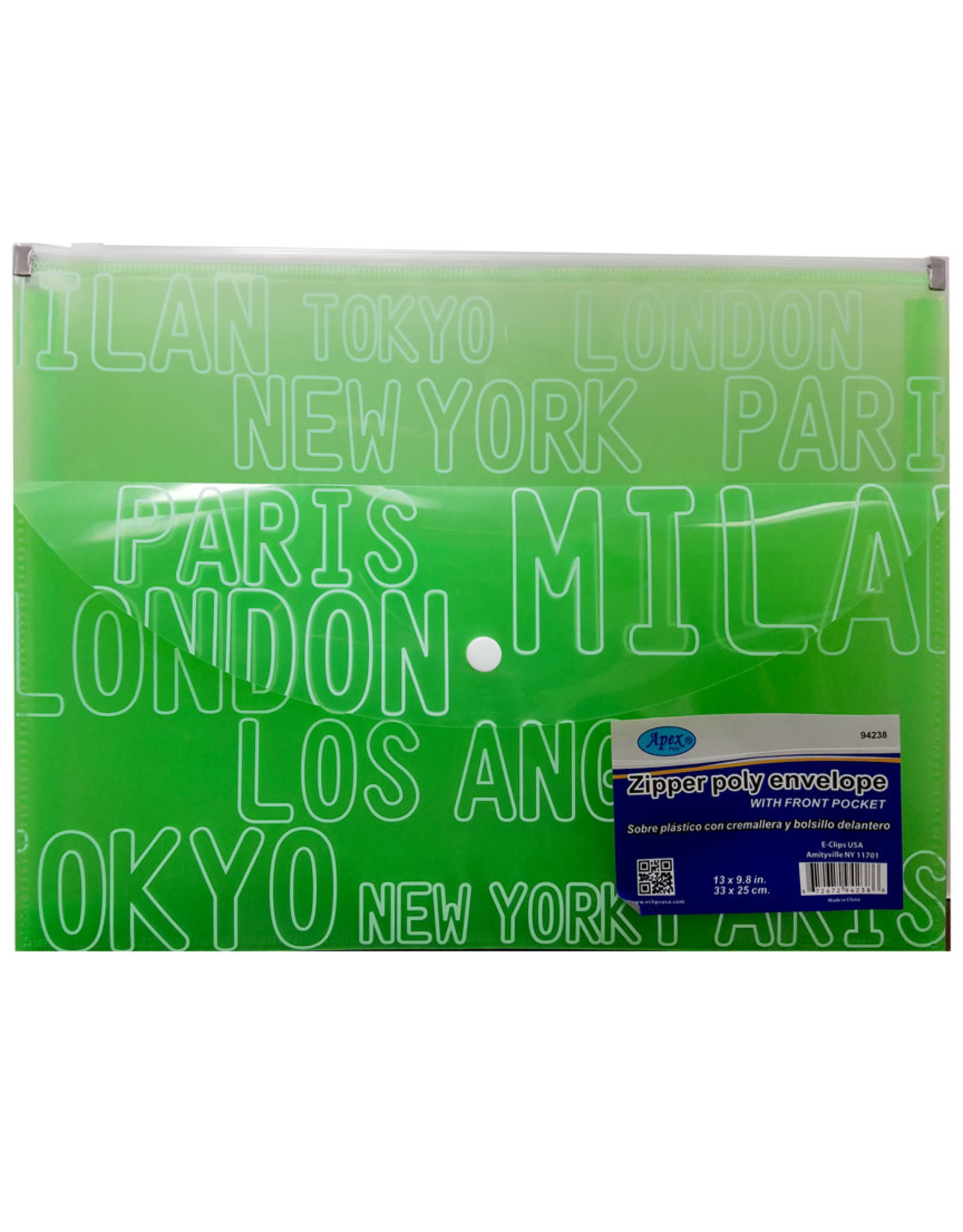 Zipper Poly Envelope 13x9.8