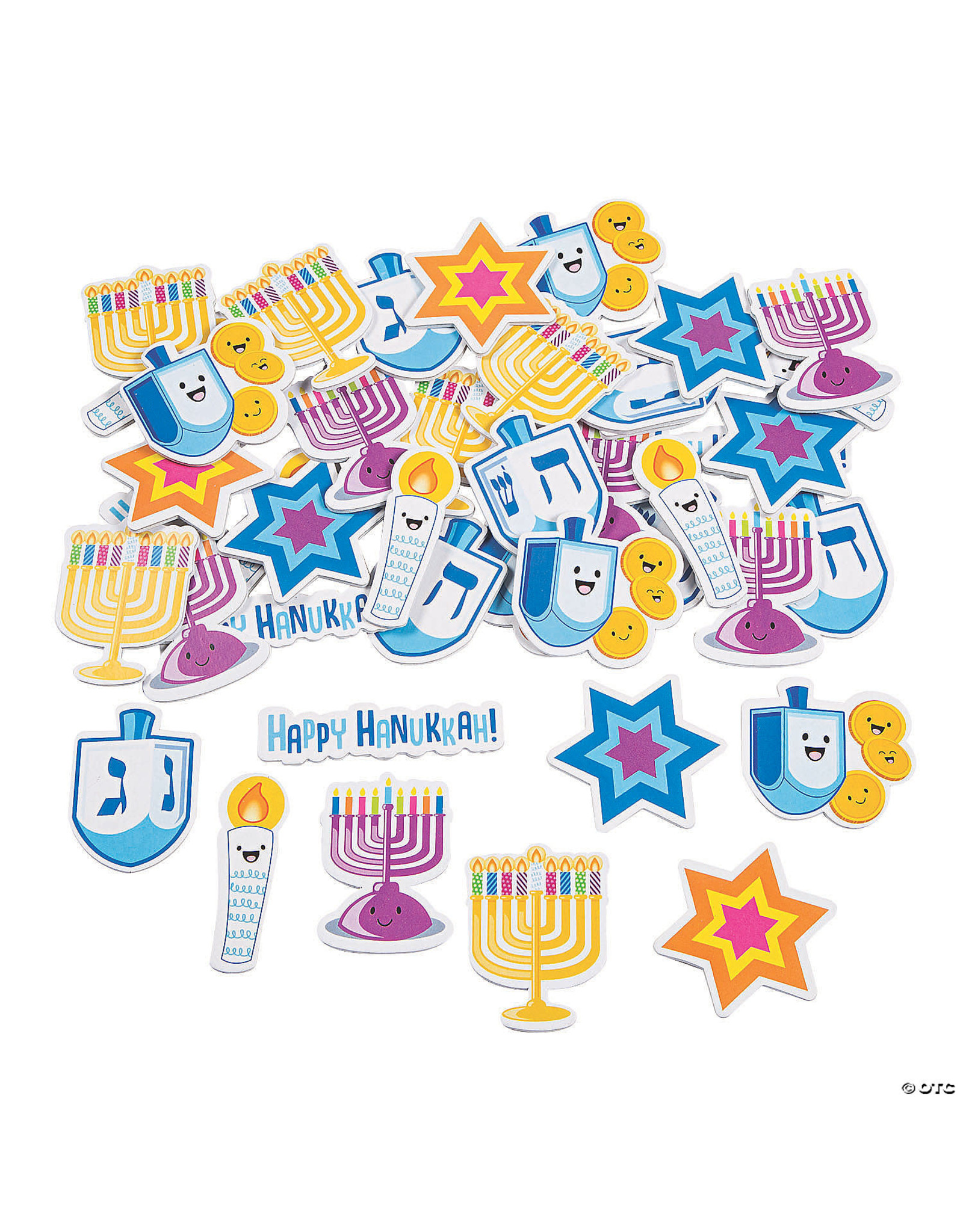 CHANUKAH FOAM SHAPES  BAG/72pcs