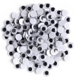 WIGGLE EYES: 10MM 190 PACK