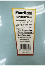 PEARLIZED STRIPED PAPER 10-assorted sheets