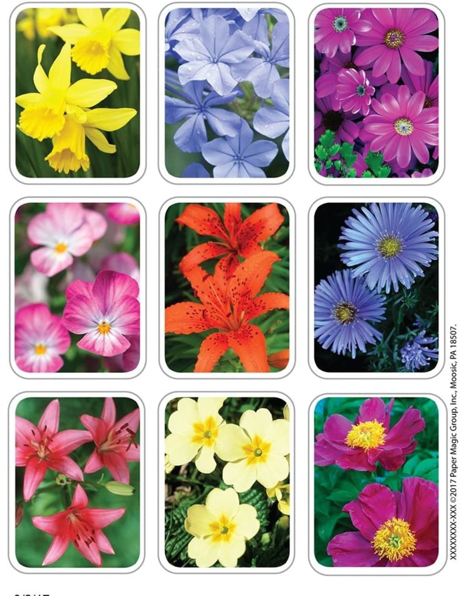 EUREKA STICKERS: GIANT FLOWERS 36 PACK