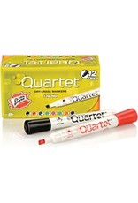 QUARTET DRY ERASE MARKERS 12/PK ASSORTED CLRS