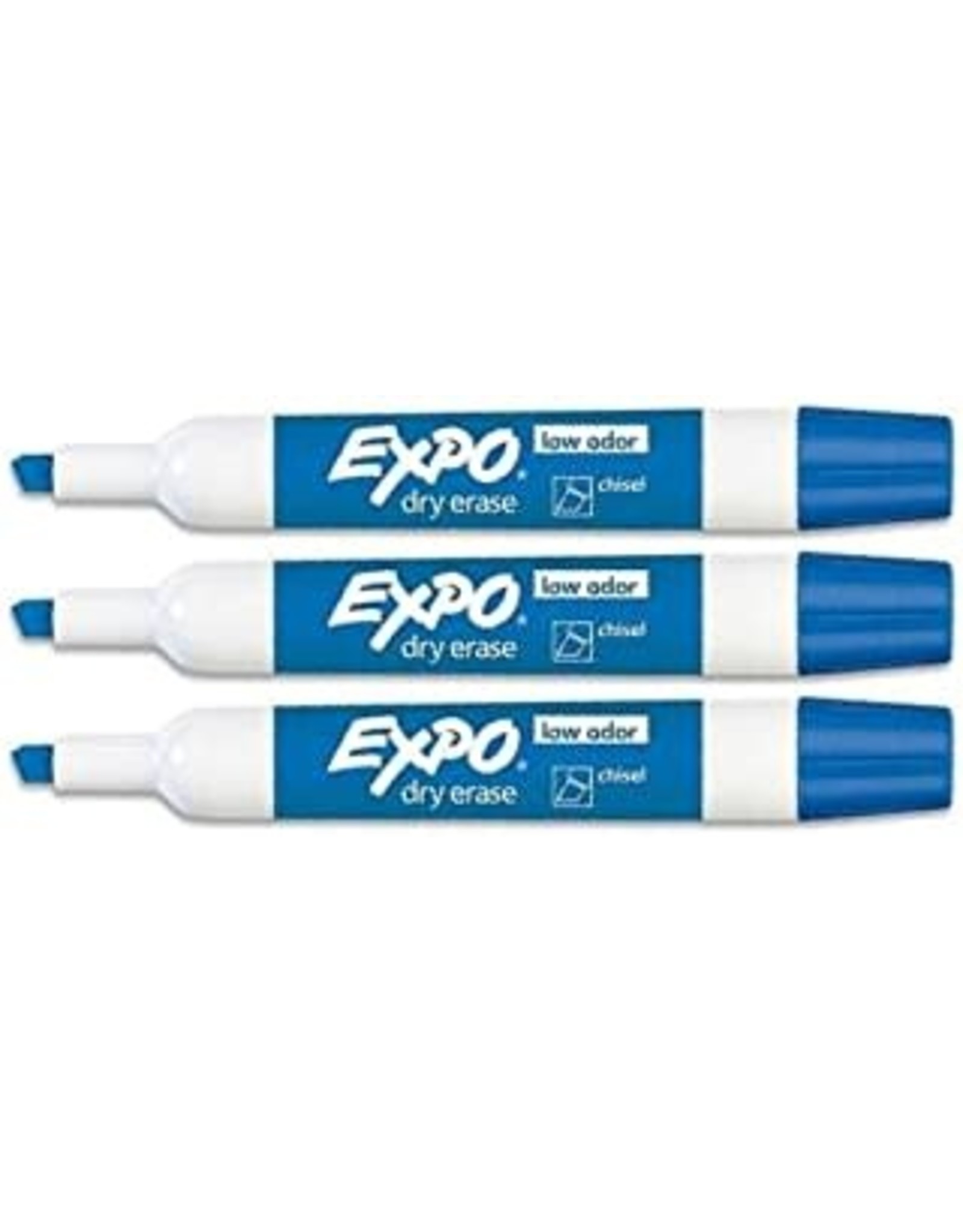 MARKER  EXPO DRY ERASE LOW ODOR BLUE, CHISEL  - 1 MARKER