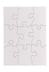 PUZZLE BLANK  4''x5.5'' 9PC 24 PUZZLES