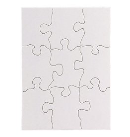 PUZZLE BLANK  4''x5.5'' 9PC 24 PUZZLES