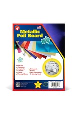 METALLIC FOIL BOARD: 8½x11, BLUE -25PK