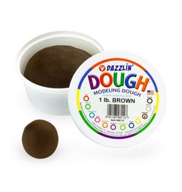 DAZZLIN DOUGH: 1 LB UNSCENTED BROWN