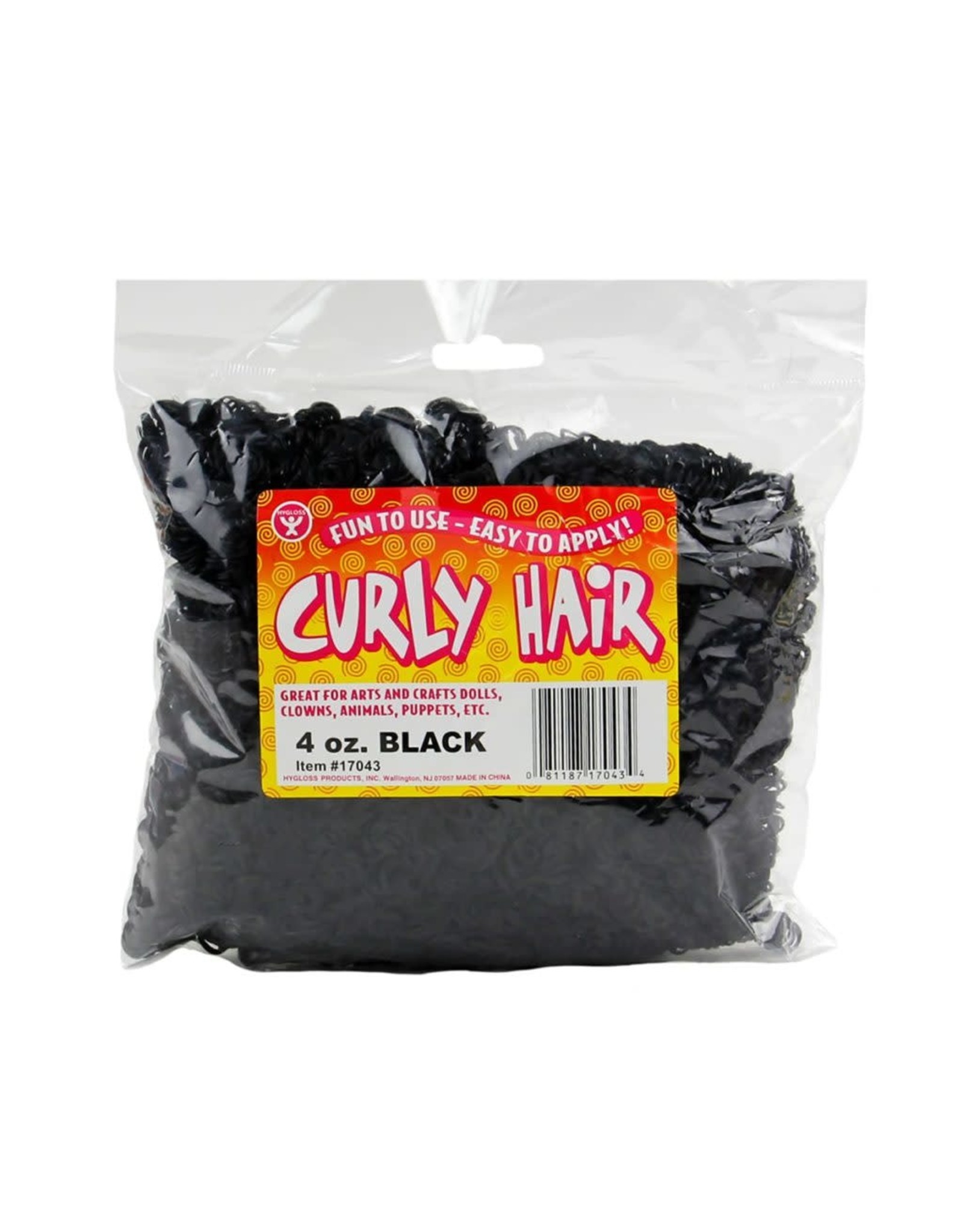 CURLY HAIR - BLACK - 4OZ