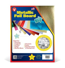 METALLIC FOIL BOARD 8½x11, GOLD -25 PK