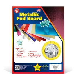 METALLIC FOIL BOARD 8½x11, PURPLE -25 PK
