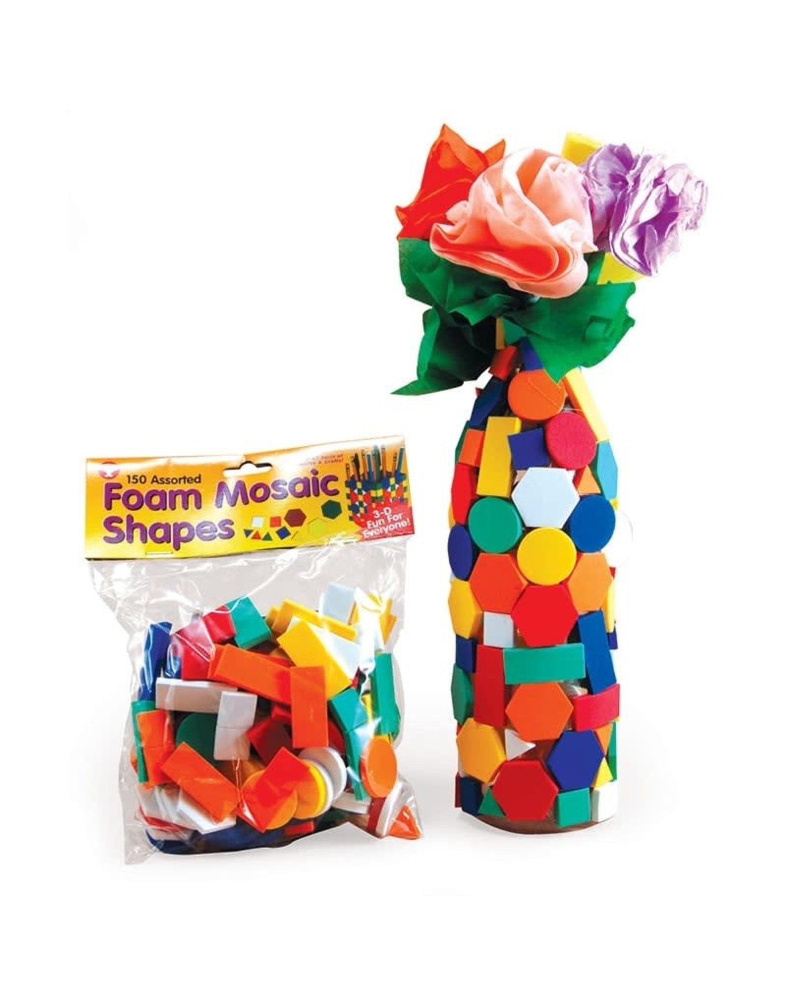 HYGLOSS FOAM MOSAIC SHAPES - 150 PC