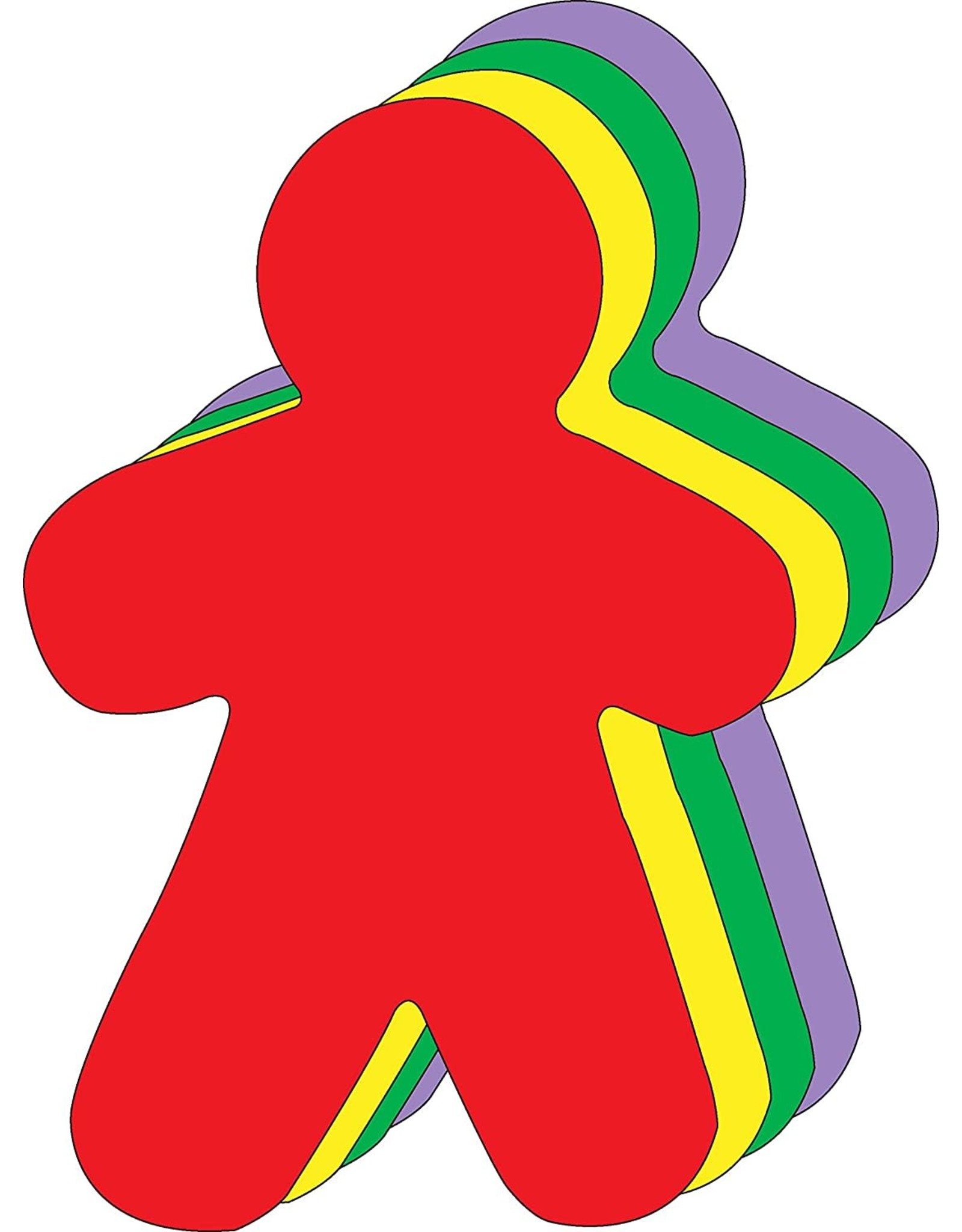 CUT-OUTS:  LARGE COLORFUL PERSON 8"X10" 15 PACK