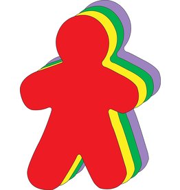 CUT-OUTS:  LARGE COLORFUL PERSON 8"X10" 15 PACK