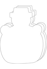 CUT-OUTS: EXTRA LARGE SNOWMAN 8"X10" 15 Pcs