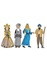 CUT OUTS: PURIM CHARACHTERS 20 SETS OF 4
