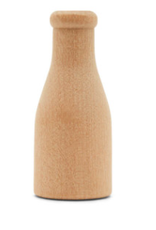 WOOD SHAPE: MINIATURE BOTTLE 2"
