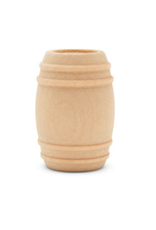 WOOD SHAPE: MINIATURE  BARREL 1-5/8"