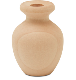 WOOD SHAPE:  VASE/JUG  2"