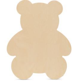 WOOD SHAPE: TEDDY BEAR 6"