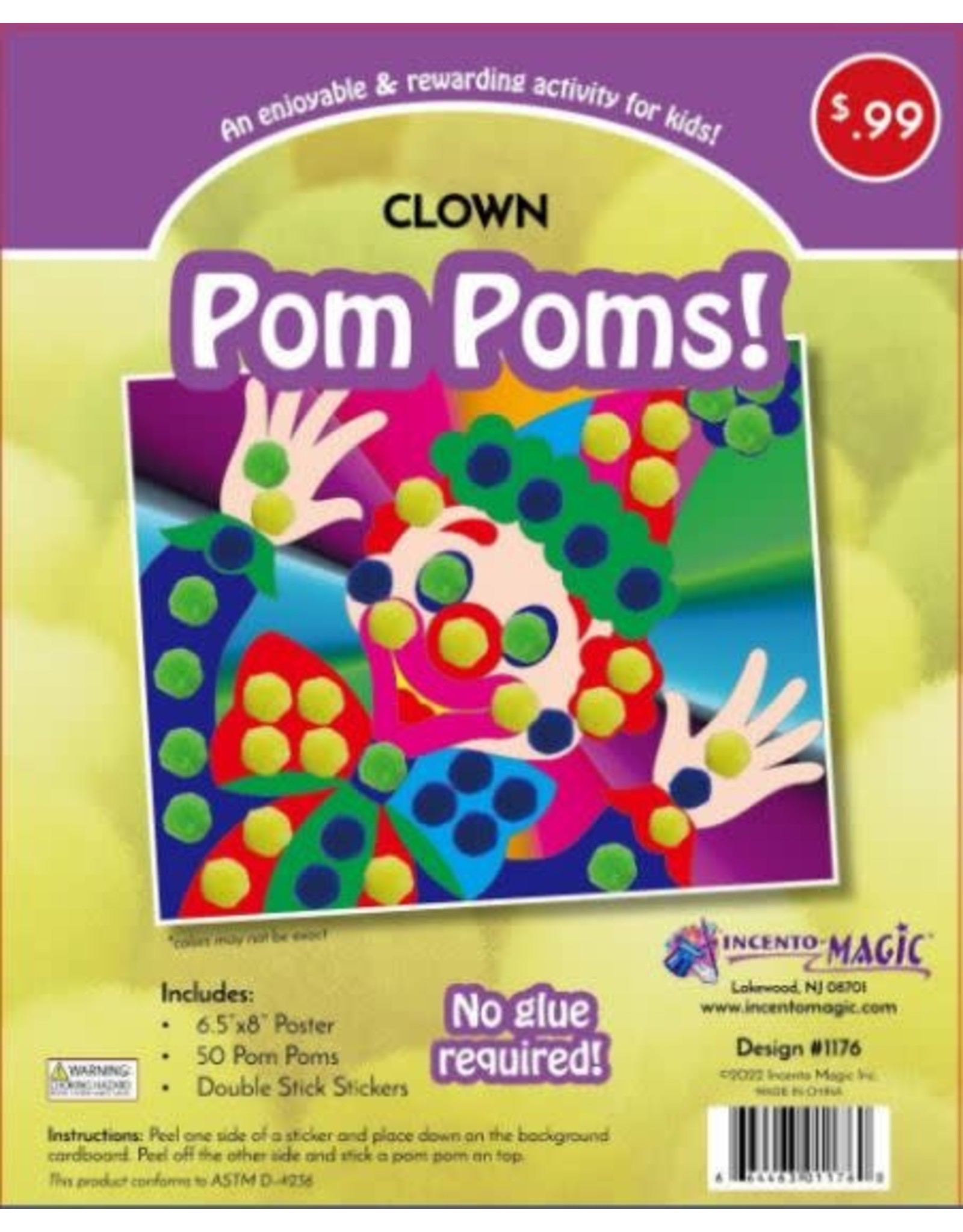 POM POM CRAFT- CLOWN